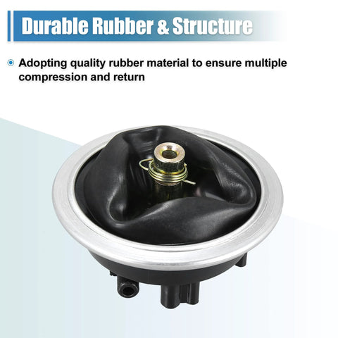 4WD front differential vacuum actuator with black rubber boot and metal mounting ring