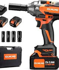 Cordless Impact Wrench 950 Nm 700 Ft-Lb Torque Brushless Half Inch Drive Kit With 2X 4Ah Batteries Fast Charger 5 Sockets