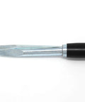 Insulated Flathead Screw Holding Screwdriver For No 8 To No 24 Wood And Sheet Metal Screws And Bolts 10 Inch close-up of steel blade
