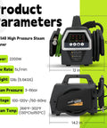 Gotta Get Your House Sparkling Clean With This Bad Boy High Pressure Steam Cleaner dimensions and specifications overview.