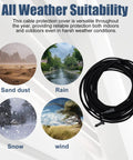 Starlink Cord Protector Kit With 49 Ft Wire Loom Tubing for all-weather durability in dust, rain, snow, and wind conditions