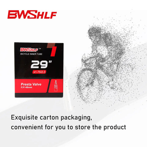 29 Inch Mountain Bike Inner Tubes 2 Pack box with Presta Valve display for MTB biking