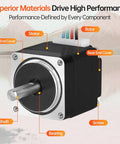 Nema 11 Stepper Motor 1.8 Degree 2 Phase High Torque 8Ncm Bipolar 28x28x30mm Body With 1 Meter Cable, labeled components.