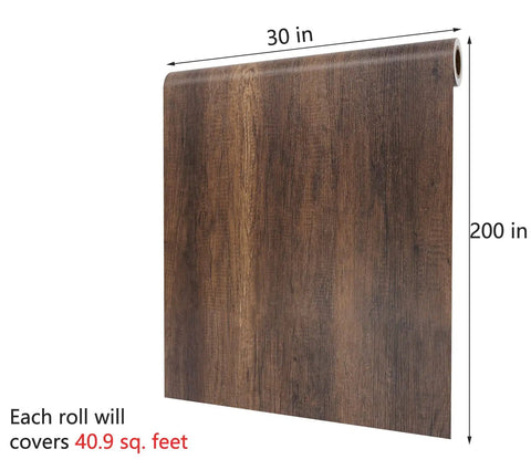 Wood Grain Contact Paper 30x200 Inch Roll Peel And Stick Self Adhesive Wallpaper For Cabinets And Furniture Matte Faux Wood Vinyl