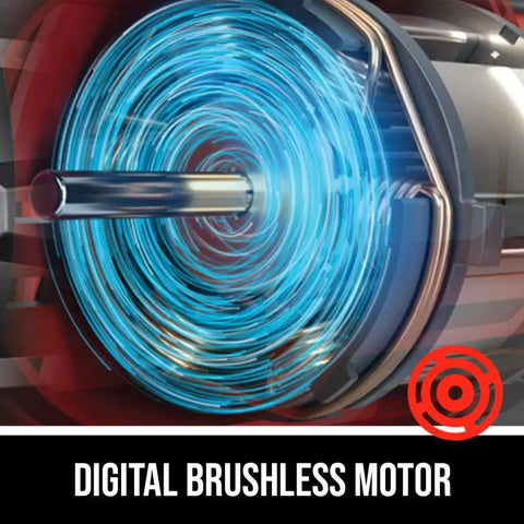 Digital brushless motor of the PWR Core 40 Brushless 40V Cordless Hedge Trimmer Kit With 24 Inch Dual Action Blade Three Quarter Inch Cut