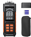 Professional Pin Moisture Meter Tailored With Dual Settings For Wood Lumber And Drywall Panels, handheld with digital display.