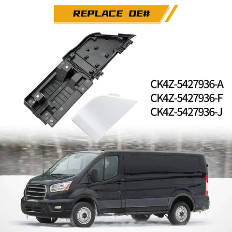 Fuel Filler Door And White Cover Assembly For Ford Transit Vans 2015 2023 Gasoline Models Replacement Gas Tank Filler Door