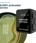 GPS Golf Handheld With Shot Tracking Front Middle And Back Green Distances And Hazards, 36,000 Plus Preloaded Courses display