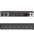 Heavy Duty Ten Socket Power Conditioner And Surge Sequencer Delivers A Rock Solid 3300 Watts And 30 Amps, rack mount with 10 outlets.