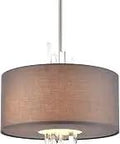 Crystal Falls 16 Inch Wide 3 Light Chandelier In Satin Nickel Glass Ceiling Fixture Hardwired Ceiling Mount Lighting Elegant Satin Nickel Finish Classic Yet Modern.