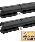 Heavy Duty 7 Inch Weld On Gate Hinges Black Barrel 2 Pack For Metal Gates And Trailer Gates 1.38 Inch Barrel 0.87 Inch Pin 1102 Lb Capacity Each Wrought Iron Weld On Hinges For Rugged Gate Performance Bisagras Para Puertas De Metal