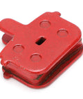 4 Pairs Resin Semi Metal Brake Pads Replacement For Electric Vehicles And Mountain Bikes, red pads, close-up view.