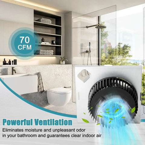 Bathroom showing Blower Motor Assembly For 771 And 771 A Bathroom Exhaust Fans Replacement Motor 99080599, 70CFM airflow.