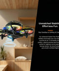 Kid Friendly Camera Drone For Indoor Flying, No Brainer Beginner Mini Quad For Boys And Girls, Altitude Hold, Propeller Guard