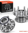 Two Front Wheel Bearing And Hub Assembly Set For Chevrolet Colorado 2015-2022 And GMC Canyon 2015-2022 6 Lug 4WD Only Replacement High Load Capacity With Durable Roller Bearing