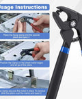 11 Piece Car Body Dent Repair Clamp And Pliers Set For Quick Fix And Strong Hold usage instructions with pliers in action