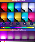 25W RGB RGBW Wall Wash Lights Outdoor IP66 Waterproof LED Stage Light Bar 4 Pack For Garden Yard Christmas Party