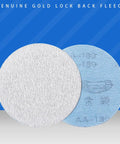 Top Notch 9 Inch Sanding Discs 100 Pack Wet Dry Alumina Paper 60 To 1000 Grit Set for polishing wood and metal surfaces.