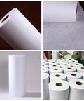 Straight Up Tough Industrial Filter Paper Roll For Machine Oil Cleanup with rolls and texture visible, 3 X 328 Feet size.