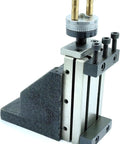 Premium Heavy Duty Mini Vertical Milling Slide For Lathe Tool Post Cross Slide Rack with scale for precise adjustments.