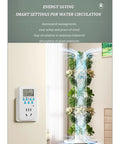 Vertical Hydroponic Tower Garden System for Herbs Fruits and Vegetables no soil with hydrating pump adapter and timer indoors