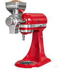 Metal grain mill attachment for KitchenAid stand mixer; chrome grinding head, 12-level grind, all-metal construction