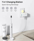 Heavy Duty Multi Plug Outlet Extender With Dual PD 20W USB C Fast Chargers And Three AC Sockets Flex Your Tech Stash At Home Or On The Go Without Cable Drama Ever in use with toothbrush and beauty products.