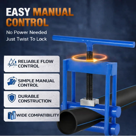 Pipe Squeeze Off Tool For 1/2 To 2.5 Inch PE PPR PP Pipe Manual Gas And Water Shut Off Tool for emergency repair featured