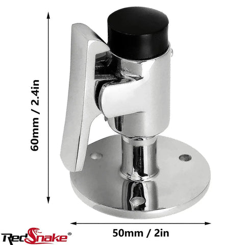 Marine Grade 316 Stainless Steel Heavy Door Stopper Catch Set With Mirror Finish For Boats Yachts Ships Hatch Doors Holds Open And Prevents Collisions Rugged All Weather Marine Hardware