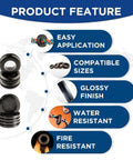 Pro Grade Rubber Grommet Kit For Wiring Pack Of 190, features for easy application, compatible sizes, glossy, water and fire resistant.