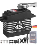 Waterproof 45Kg Beefy High Torque Coreless Servo With Metal Gear And Stainless Steel Gear for RC Crawler with accessories