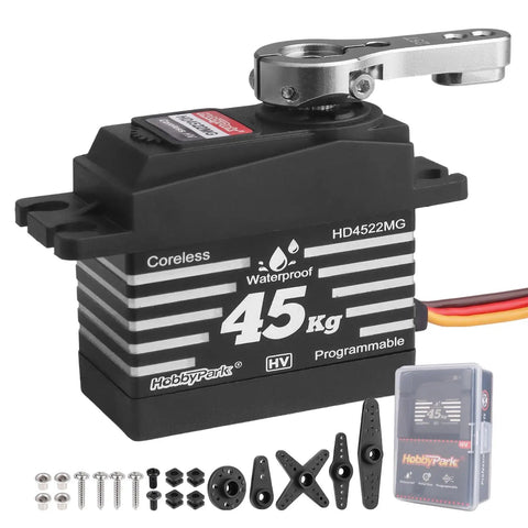 Waterproof 45Kg Beefy High Torque Coreless Servo With Metal Gear And Stainless Steel Gear for RC Crawler with accessories