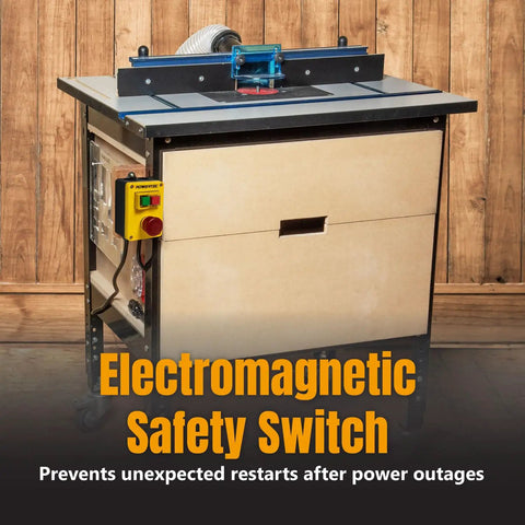 Magnetic Safety Switch With Emergency Stop Button For Table Saw Router Table And Drill Press 120V 18A Power Tool Safety