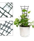 Mini Plant Trellis Garden Trellis For Climbing Plants Outdoor PP Plastic Superimposed Potted Plant Support Flower Supports Set Of 4