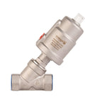 1 Inch Stainless Steel Pneumatic Valve With Angle Seat Design Normally Closed Steam Air Control Three To Eight Bar Fast Response