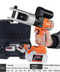 Hella Heavy Duty Cordless Electric Hydraulic Crimping Pliers For Copper And Aluminum Cable Lug Terminals, compact design in hand.