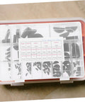 Crescent Key Set and Woodruff Key Kit with Half Moon and Semicircle Keyways, Metric Key Options in clear box