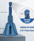 Go-To All Thread Deburring Tool With Quick Release 1/4 Inch Hex Shank For External Chamfer And Burr Removal, Fits 3/16 Inch-1 Inch