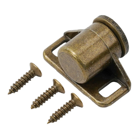 Magnetic Door Catch Zinc Alloy With Super Strong Hold For Cabinets Cupboards Closets Wardrobes And Sliding Doors Green Bronze Finish