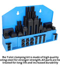 58 Piece T Slot Clamping Kit Pro Series 1/2 Inch T Slot Step Hold Down Clamps Set With 3/8-16 Studs For Milling And Machining Fixtures