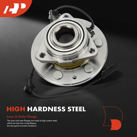 Front Wheel Bearing and Hub Assembly for Chevy Silverado 1500, GMC Sierra 1500, Suburban 2015-2020 4WD with ABS and 6 Lug Replacement Part