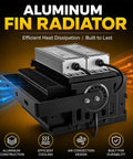 Heavy Hitter Led Flood Light 200W To 1500W Top Shelf Lumens Outdoor Area Spotlight showing aluminum fin radiator for efficient cooling.