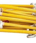 32 Ft Fire Escape Rope Ladder For Four Story Homes With Spring Hooks And Safety Cord Emergency Escape Ladder Life Saving Fire Rescue Tool Ready No Brainer Safe Escape For Any Fire Breaks And Family Safety At Home lightweight yellow ladder with non-slip rungs