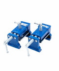 Professional Cabinet Face Frame Installation Clamp And Woodworking Clamp Set Of Two With Dead On Precision Alignment Totally Legit Aluminum Build, blue clamps