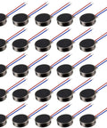 Flat Coin Vibration Motors 25 Pack Mini 10mm x 2.7mm DC 3V 12000 RPM Button Type Micro Vibe Motors For Smartphones Tablets Pagers Wearables And DIY Vibration Projects