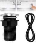 2026 Upgraded Sink Top Push Button Air Switch With Air Hose Replacement For Garbage Disposal Wet Hands Safe Waterproof Stainless