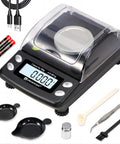 Ultra Precision Micro Scale 0.001g To 50g Pocket Scale With USB Or Battery Power, Tare, Cal Weight, 6 Units, gadget and accessories.