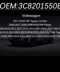 Volkswagen Gas Cap Replacement For 2006 To 2018 VW Models Including Passat Tiguan Eos CC And More Fully Sealed Fuel Tank Cap list
