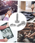Heavy Duty Stainless Steel Retractable Spring Plunger Locking Pins for Rolling Toolboxes and Shop Cabinets shown in various tools and applications.