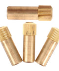Brass Shelf Pins 4 Pack Anti Loosening Furniture Cabinet Shelf Support Pegs Heavy Duty Antique Style for Wood Shelves and Cabinets